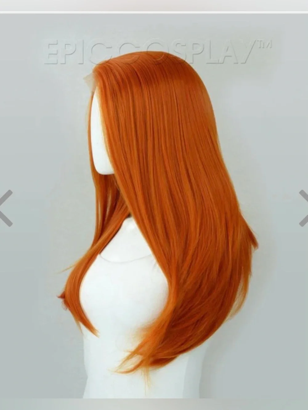 Scylla Autumn Orange Lace Front Synthetic Long Wig